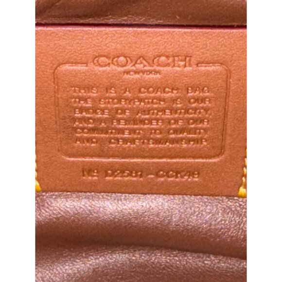 Coach Tabby Shoulder Bag 26 in Warm Brown Womens Suede Brass Hardware Purse - Picture 13 of 17